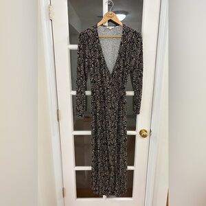 Boden Wrap Midi Dress - Size 8 - paisley print